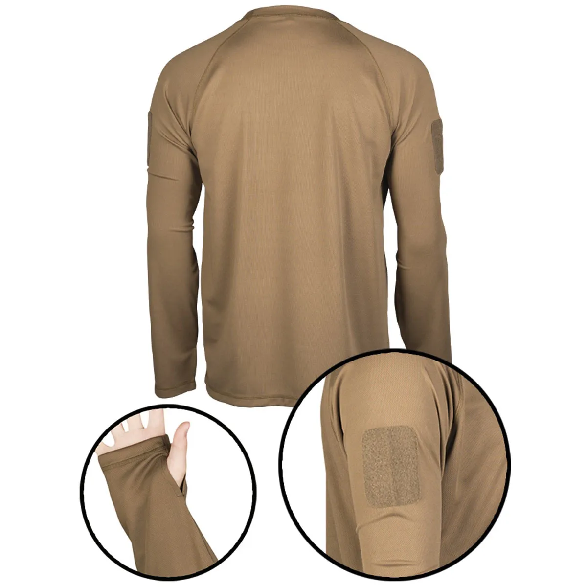2024-2025 Mil-Tec Tactical Quick Dry Long Sleeve Shirt Dark Coyote at lowest price, select your favorite Items here, best service for you.