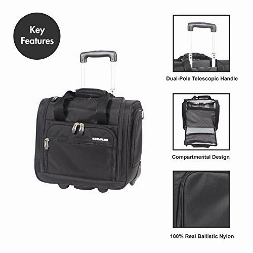 Ciao Carry On Wheeled Under The Seat Bag (Black)