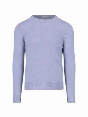 Classic Cashmere Sweater With Ribbed Finishes designer sweaters outlet