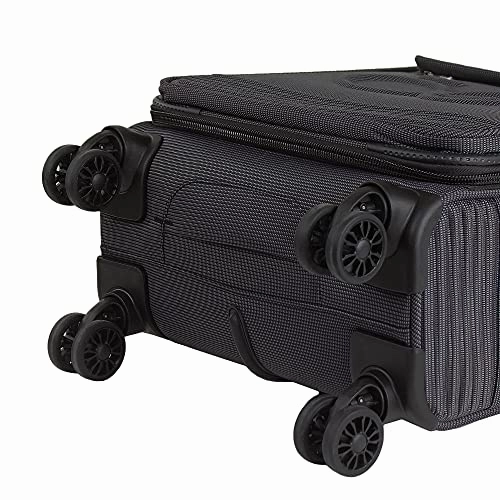 Cloe Carry-On 20 inch Luggage with 360-spinner wheels in Black Color
