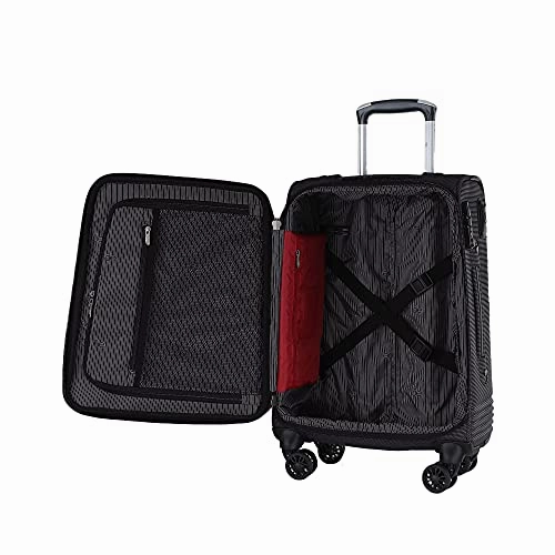 Cloe Carry-On 20 inch Luggage with 360-spinner wheels in Black Color