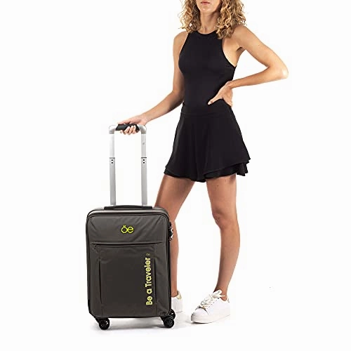 Cloe Carry-On 20 inch Water-Resistant Luggage with 360-spinner wheels in Olive Green Color