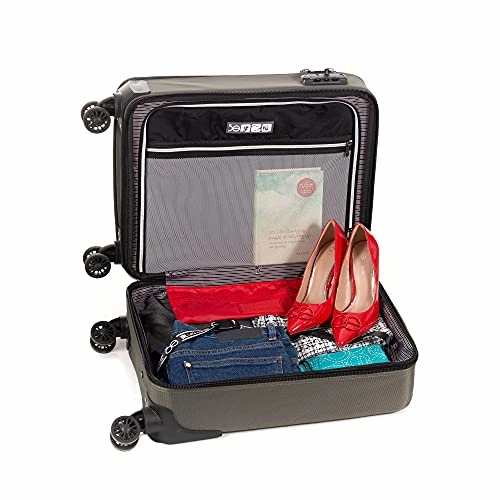 Cloe Carry-On 20 inch Water-Resistant Luggage with 360-spinner wheels in Olive Green Color
