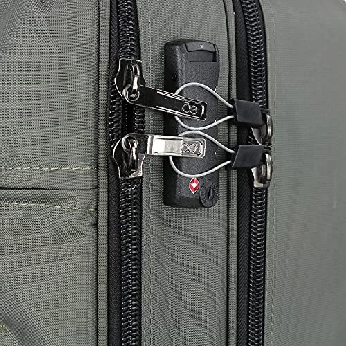Cloe Carry-On 20 inch Water-Resistant Luggage with 360-spinner wheels in Olive Green Color