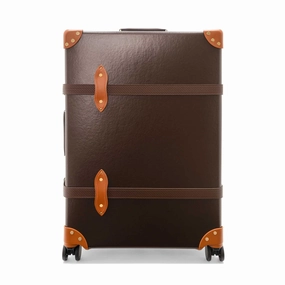 Cotswolds  Large Check-In - 4 Wheels | Brown/Orange/Gold