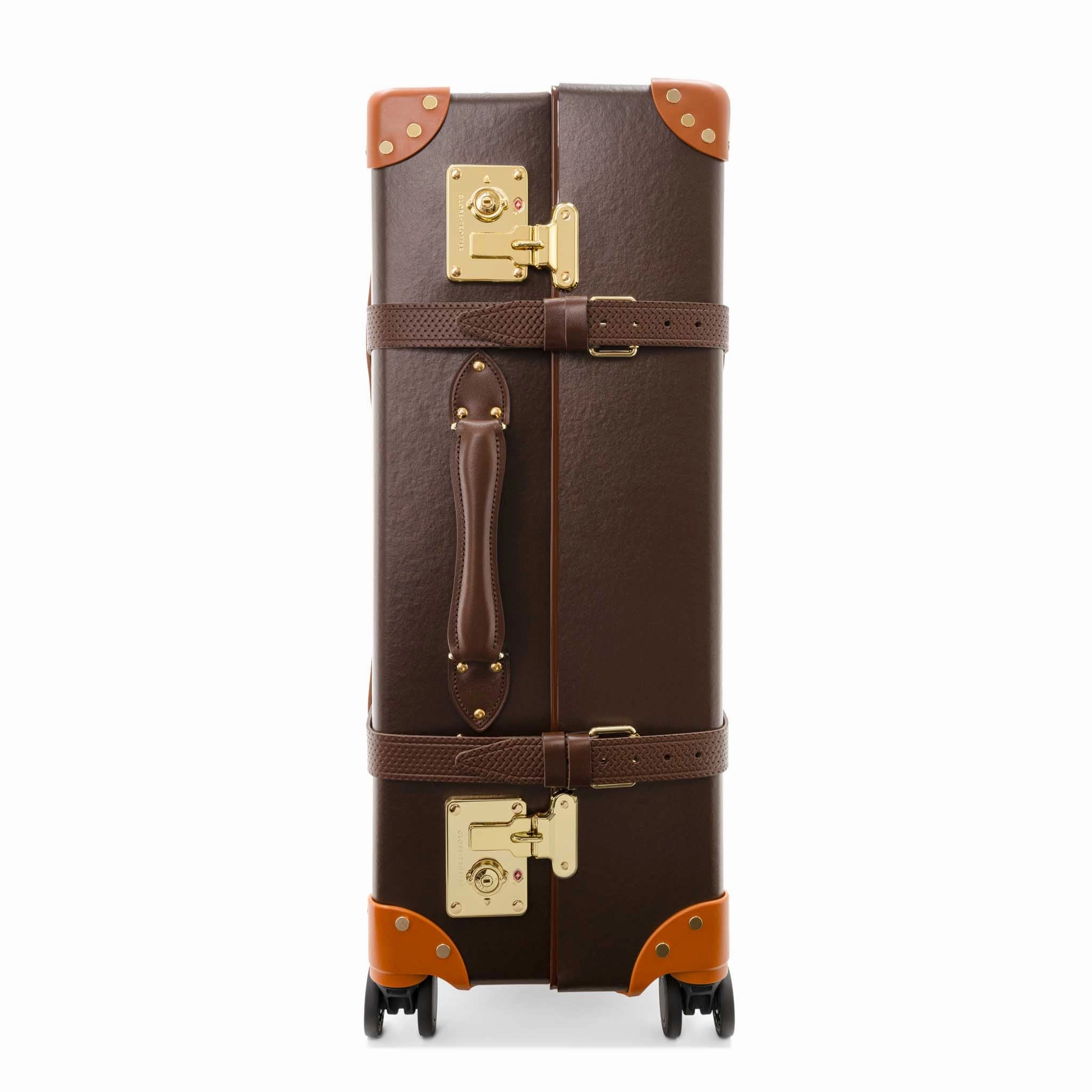 Cotswolds  Large Check-In - 4 Wheels | Brown/Orange/Gold