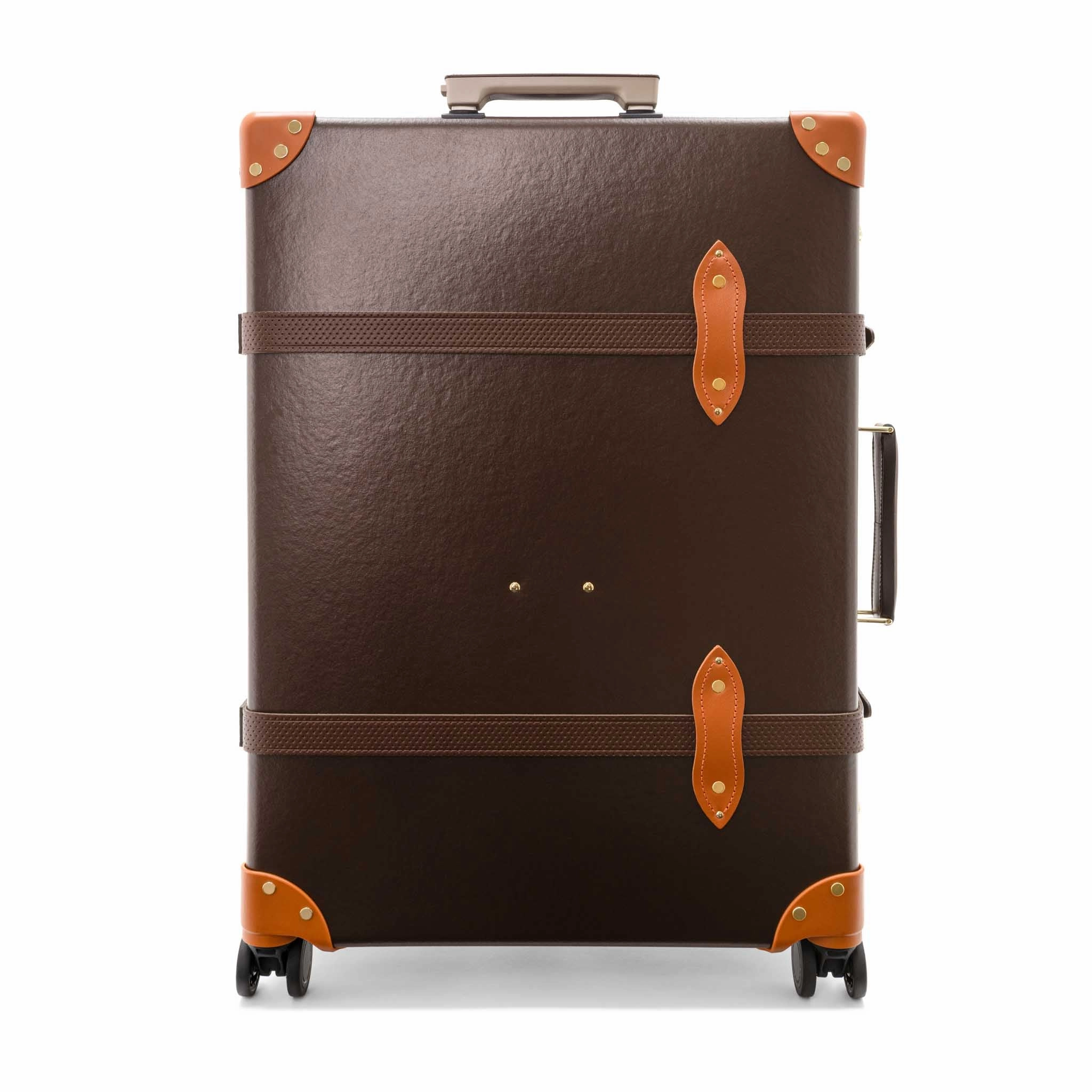 Cotswolds  Large Check-In - 4 Wheels | Brown/Orange/Gold