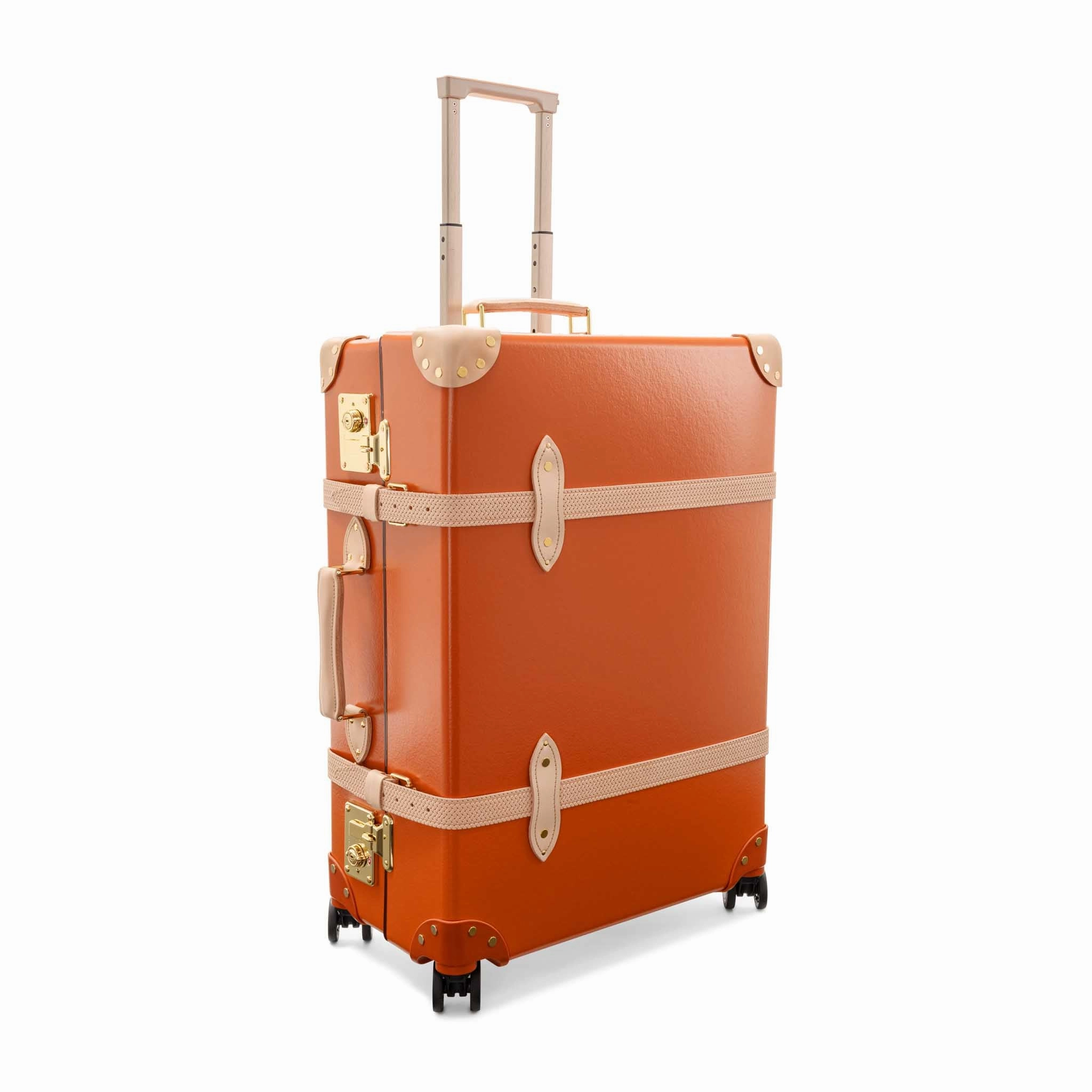 Cotswolds  Large Check-In - 4 Wheels | Orange/Natural/Gold