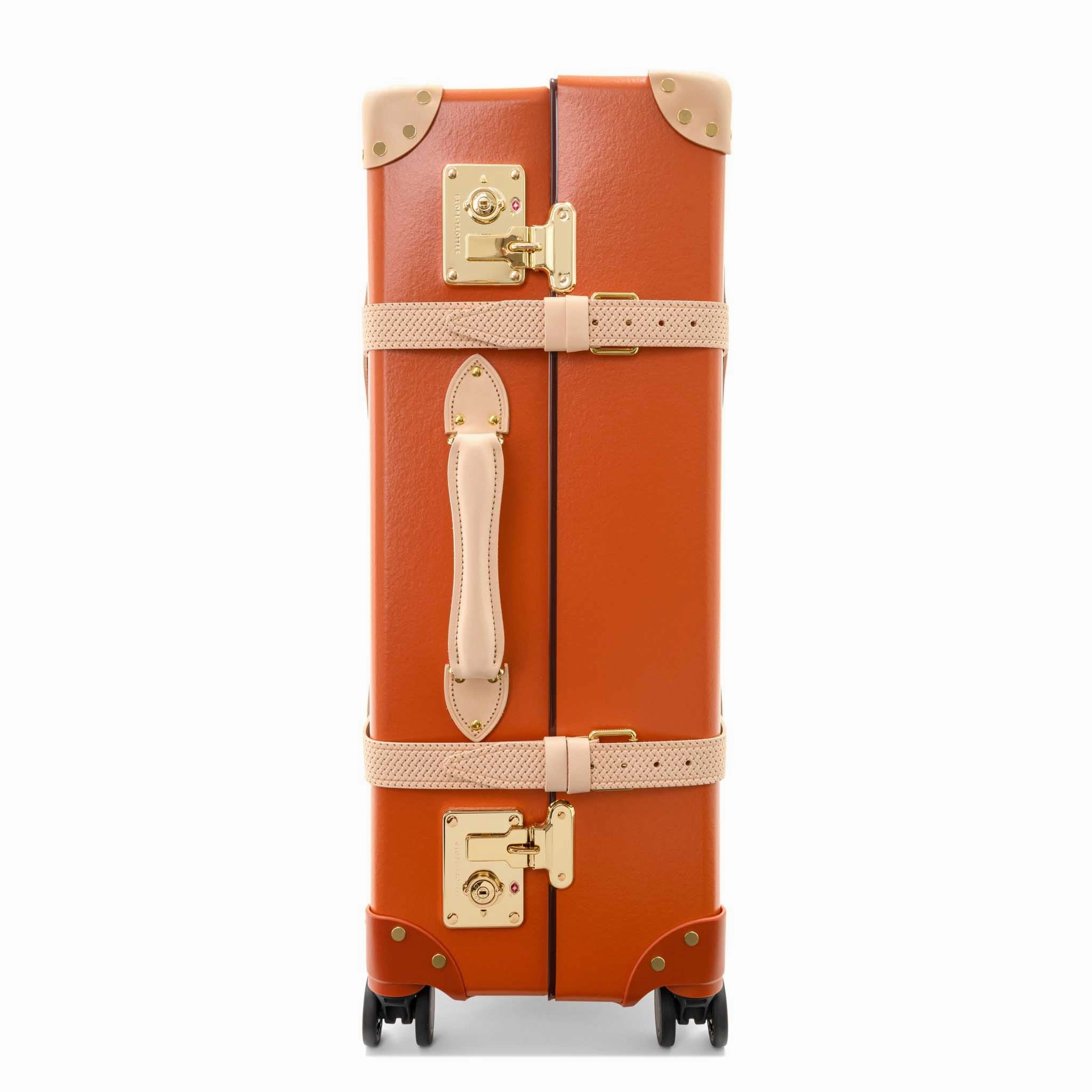 Cotswolds  Large Check-In - 4 Wheels | Orange/Natural/Gold