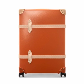 Cotswolds  Large Check-In - 4 Wheels | Orange/Natural/Gold