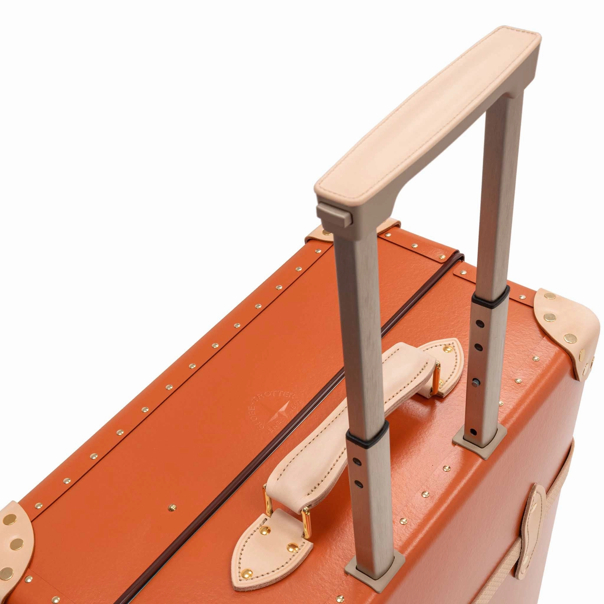 Cotswolds  Large Check-In - 4 Wheels | Orange/Natural/Gold
