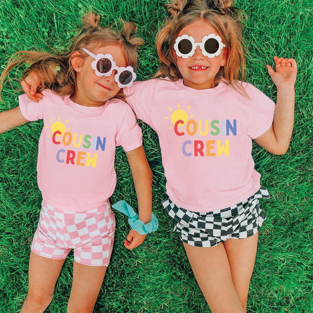 Cousin Crew Summer Matching Pink T-Shirts Holiday Collection - holiday outfits clearance