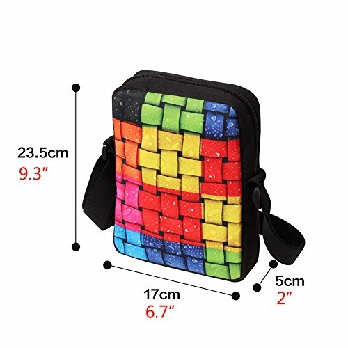 Crazytravel Small Shoulder Satchel Messenger Cross Body Bags Purse For Mens Womens Teens