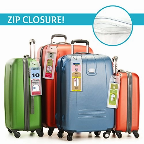 Cruise Luggage Tags Etag Holder Zip Seal & Steel Royal Caribbean Celebrity