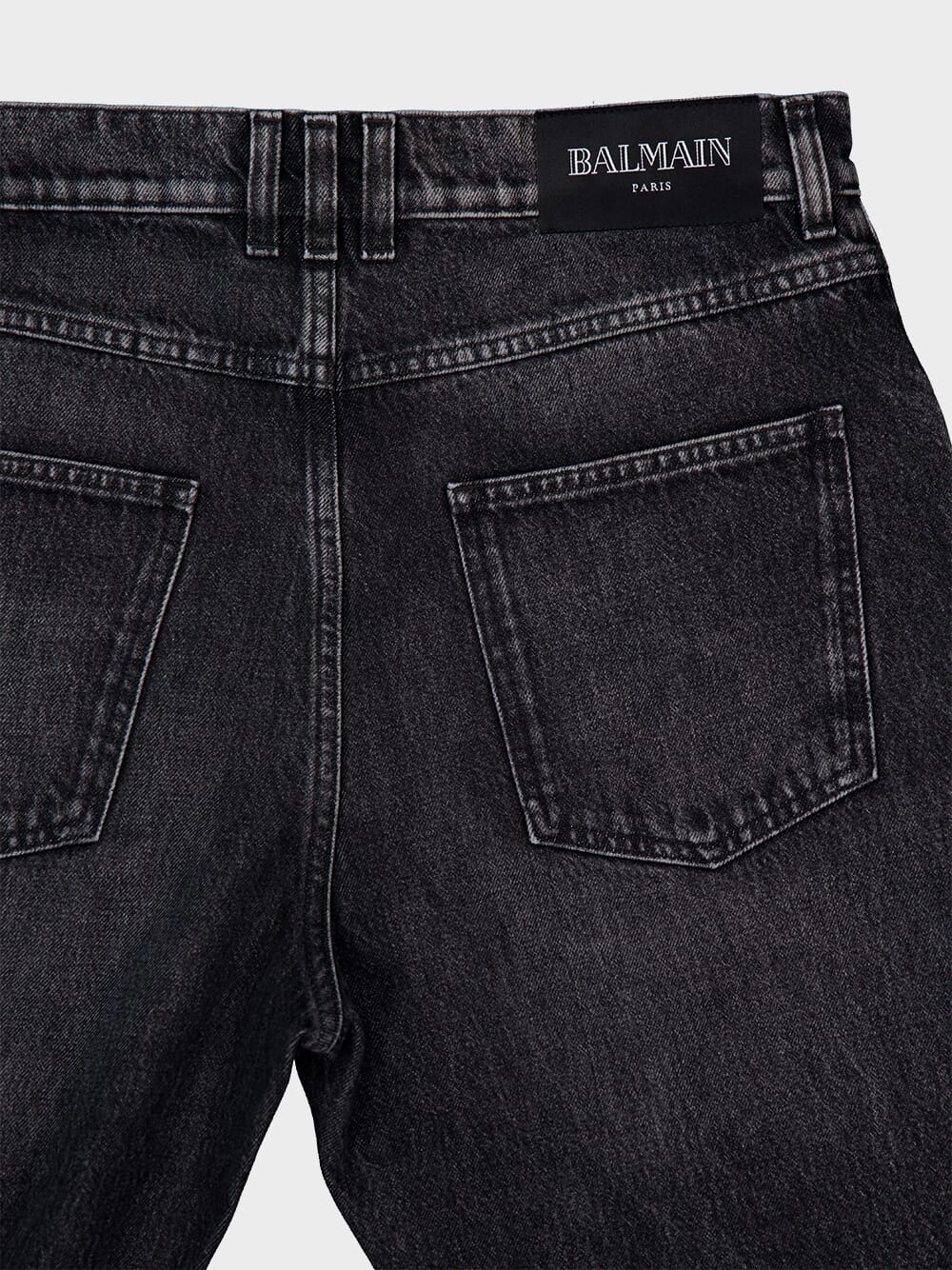 Dark Grey Regular-Fit Denim Jeans