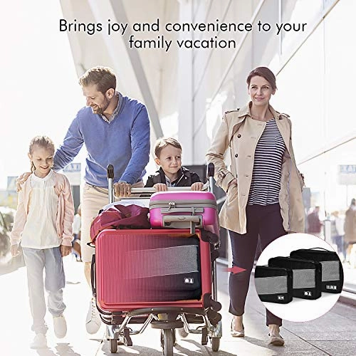 Defway Packing Cubes Travel Luggage Organizers - 3 Set Compression Cubes Bags