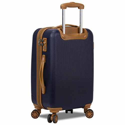 Dejuno Legion New Generation 3-pc Hardside Spinner TSA Combination Lock Luggage Set, Navy
