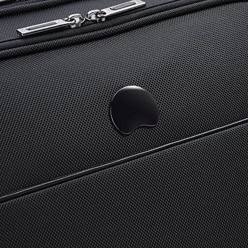 Delsey Luggage 4 Wheel Spinner Mobile Office-Exclusive Briefcase, Black, One Size