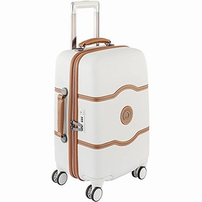 Delsey Luggage Chatelet Hard  21 Inch Carry On 4 Wheel Spinner, Champagne