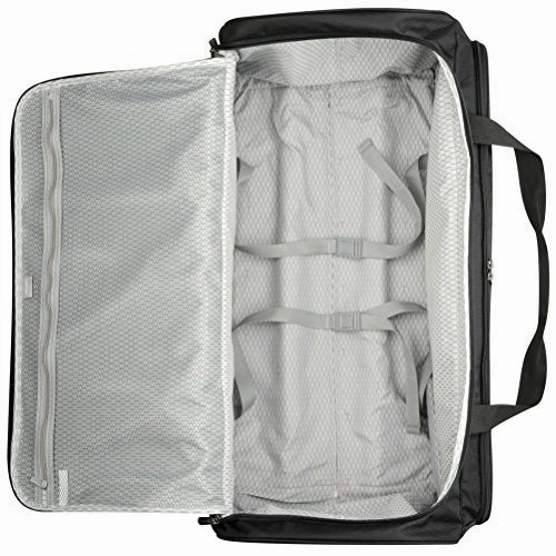 Delsey Luggage Cruise Soft 30" Trolley Rolling Duffel, Black, One Size