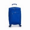 Delsey Luggage Helium Hyperlite Carry On Expandable Spinner Trolley (Blue)
