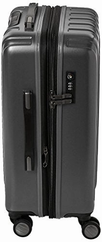 Delsey Luggage Helium Titanium Carry-On Exp Spinner Trolley Metallic, Graphite, One Size