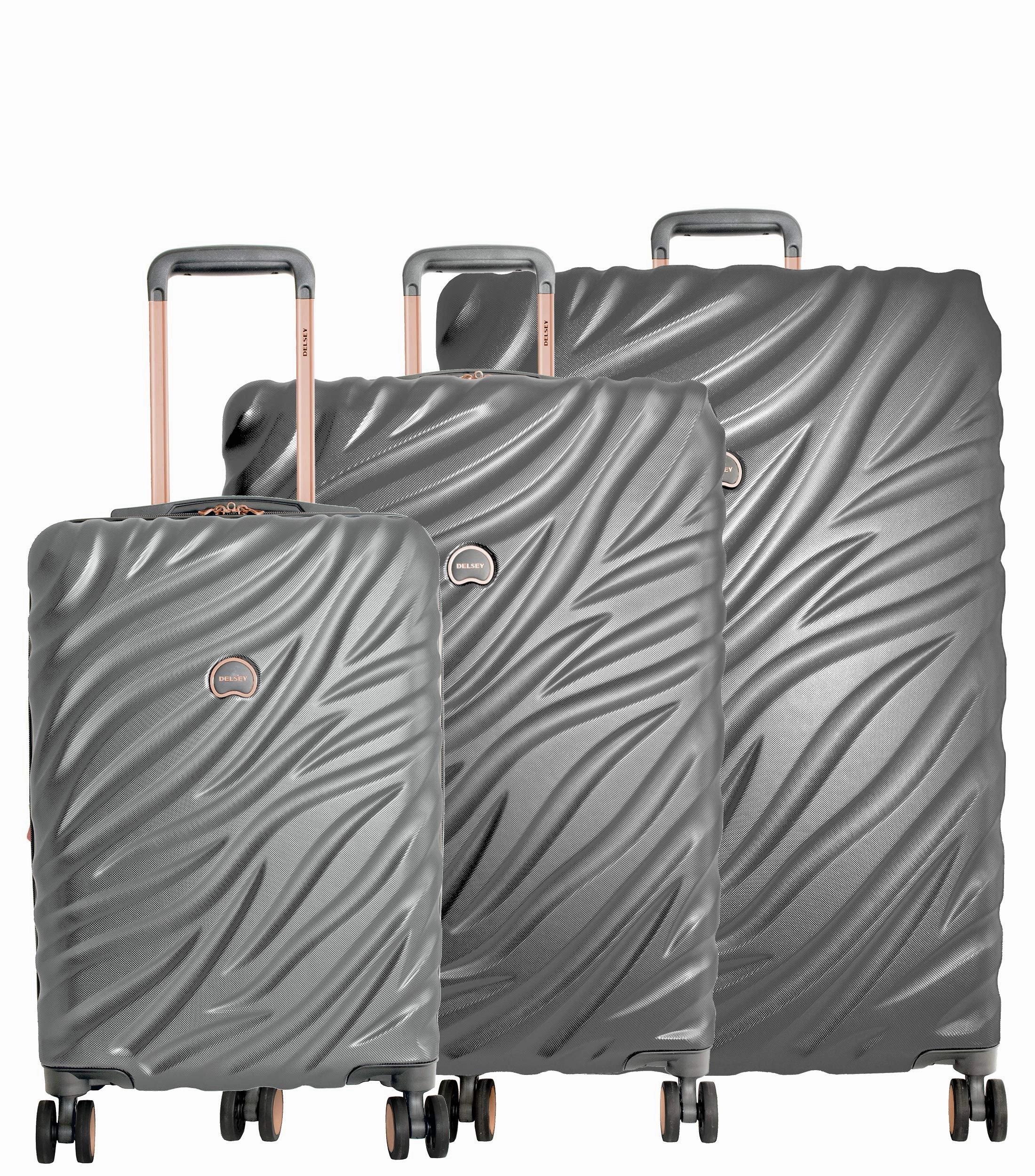 DELSEY Paris Alexis Lightweight Expandable Hardside 3 Piece Set (21"/25"/29") 4-Wheel Luggage Sets