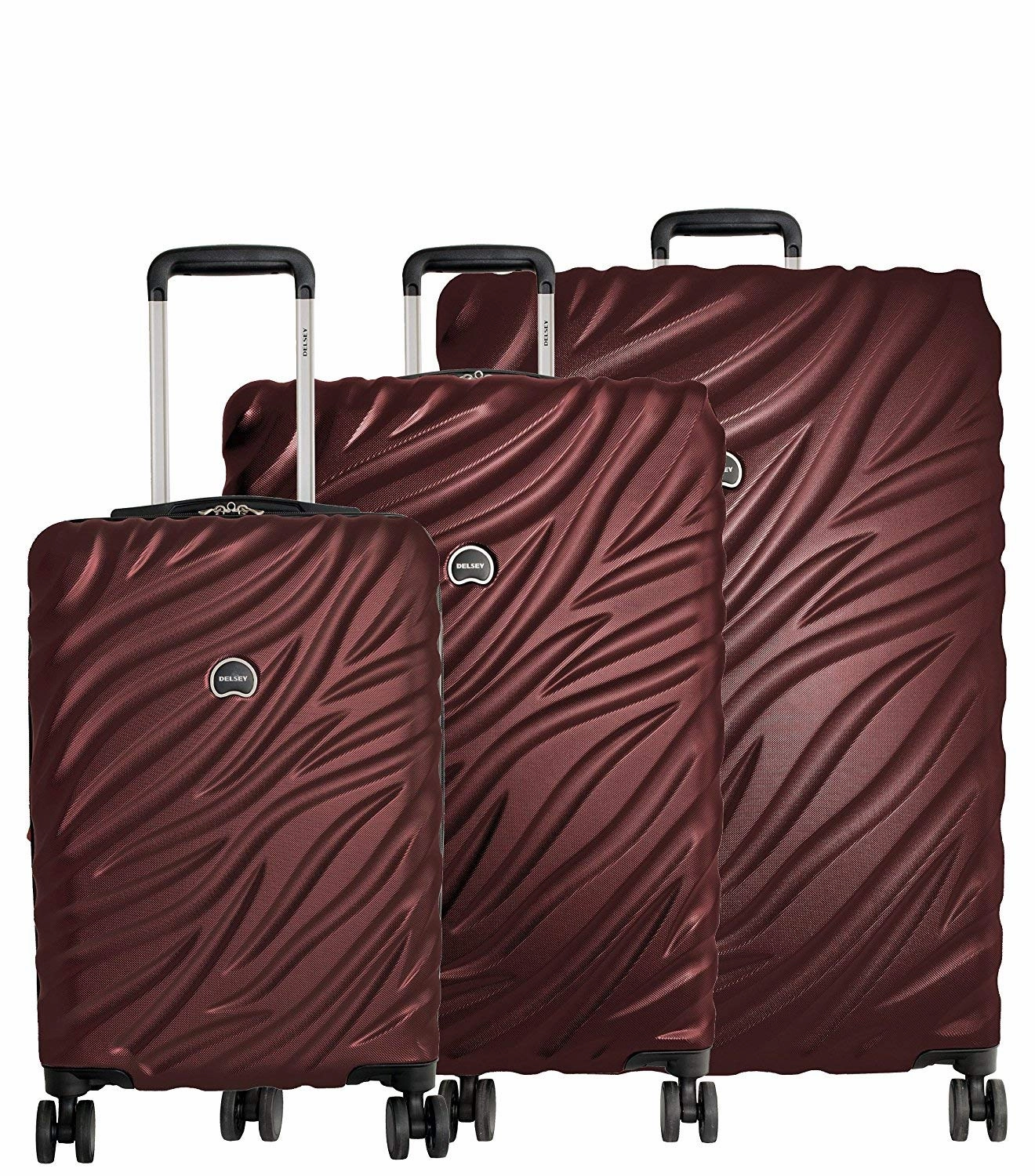 DELSEY Paris Alexis Lightweight Expandable Hardside 3 Piece Set (21"/25"/29") 4-Wheel Luggage Sets