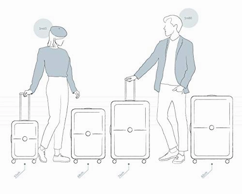 Delsey Paris BELFORT 3 Hand Luggage, 55 cm, 44 liters, Blue (Blau)
