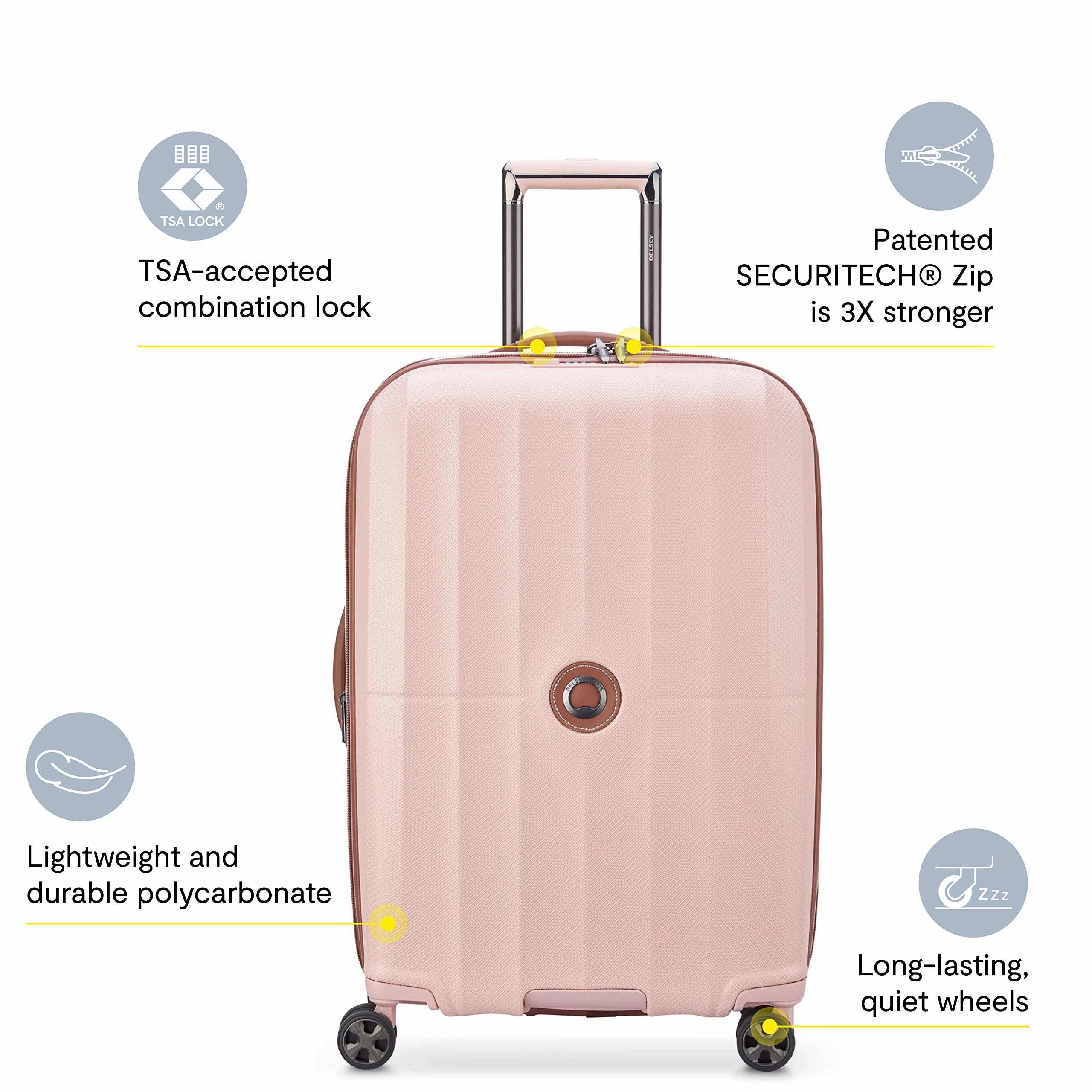 DELSEY Paris Carrousel Hardside Expandable  2-Piece Luggage Set with Spinner Wheels (21/28)