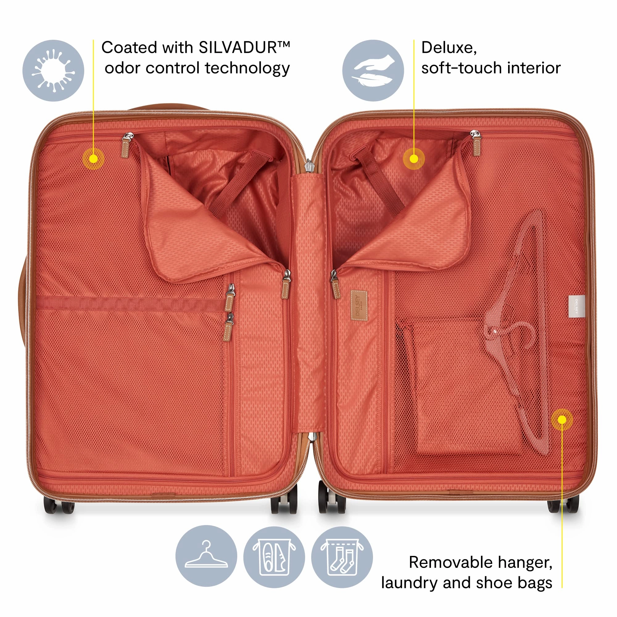 DELSEY Paris Chatelet Air 2.0 Hardside Luggage with Spinner Wheels