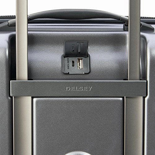 Delsey Paris Chromium Lite 21-Inch Spinner Carry-On With Expansion (Graphite)