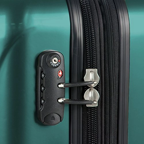 DELSEY Paris Delsey Luggage Helium Aero International Carry On Expandable Spinner Trolley 19\ (Teal)