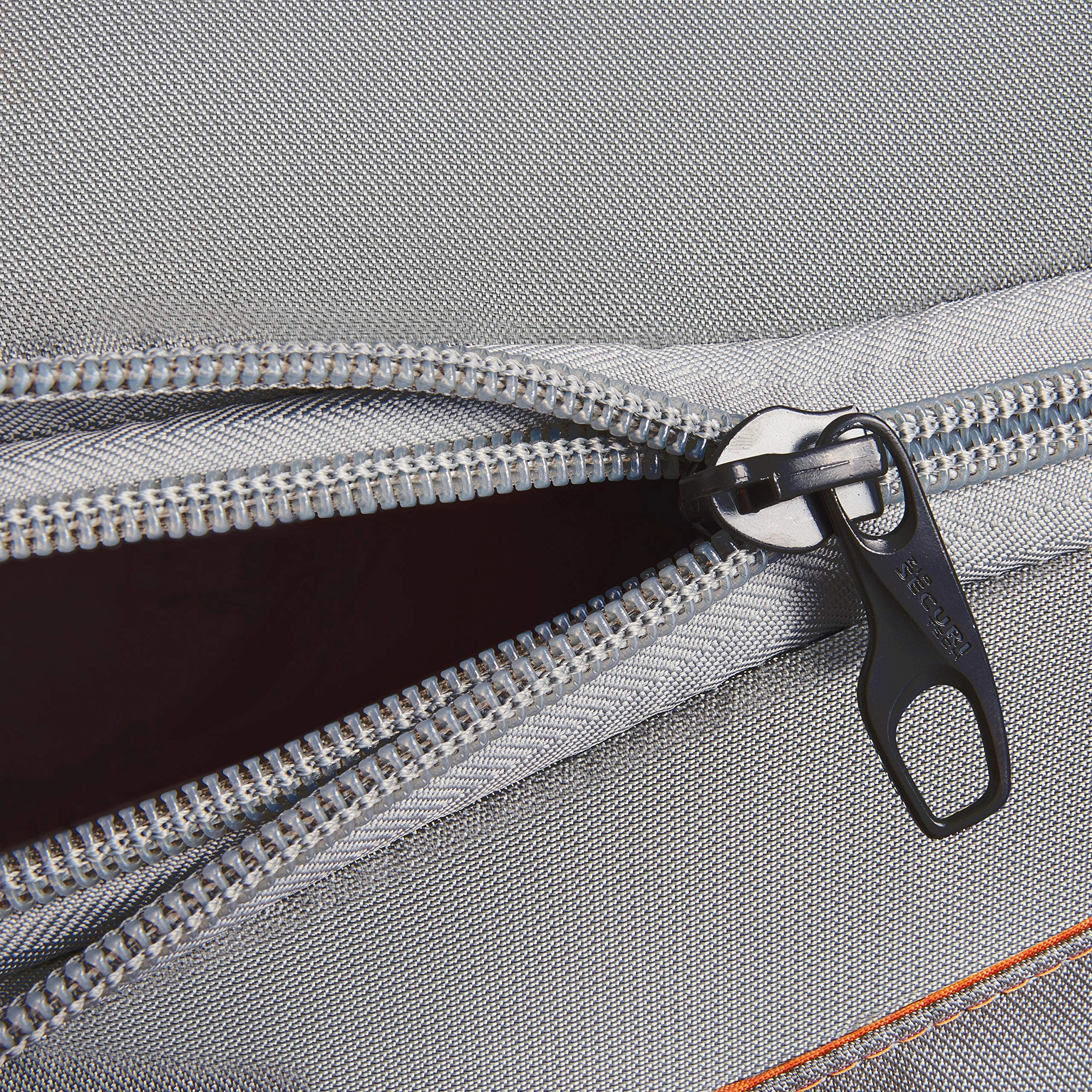 DELSEY Paris Egoa Rolling Travel Duffel Bag with 100% Recycled Materials, Light Gray, Checked-Medium 25 Inch