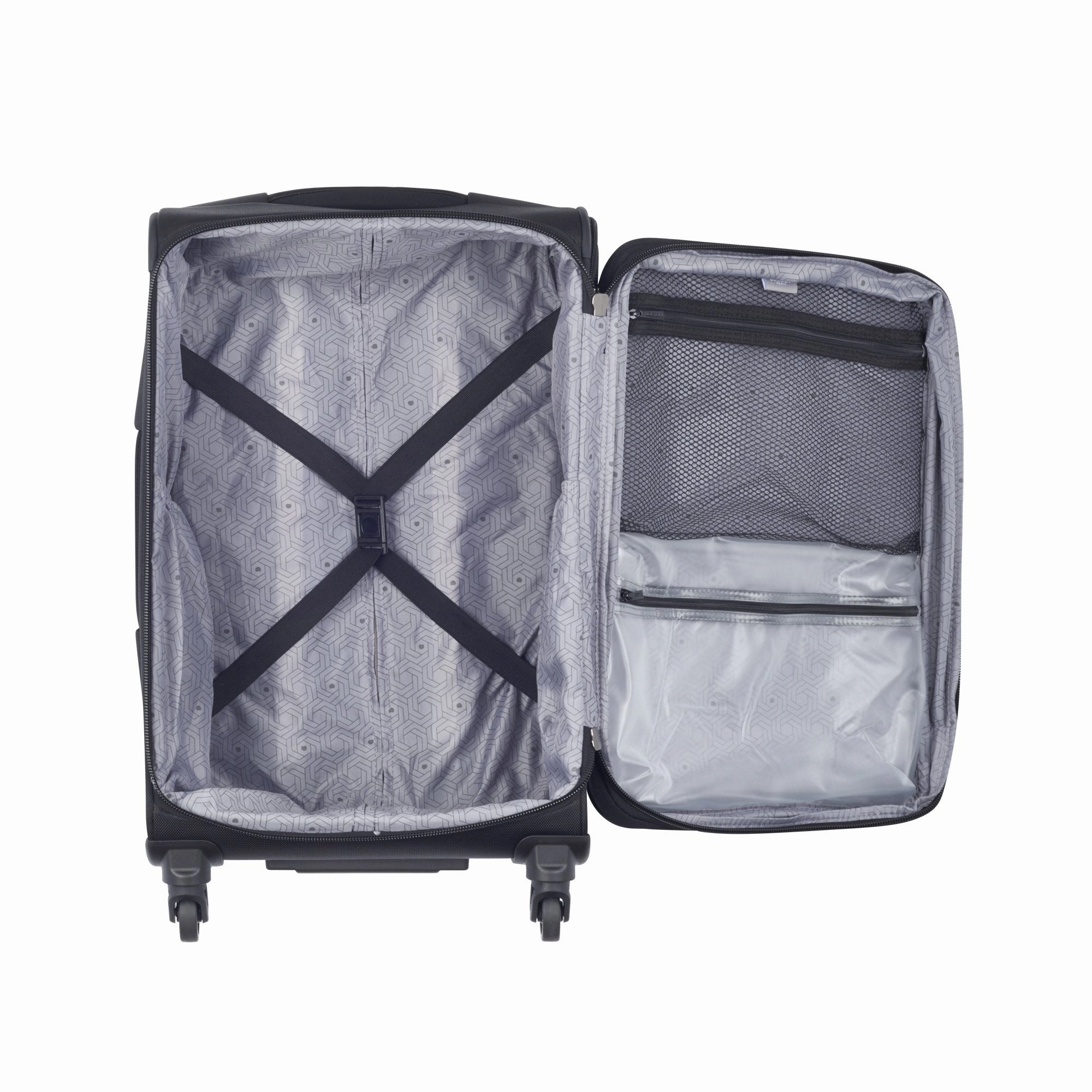 Delsey Paris Luggage Sky Max Carry On Expandable Spinner Suitcase, Black