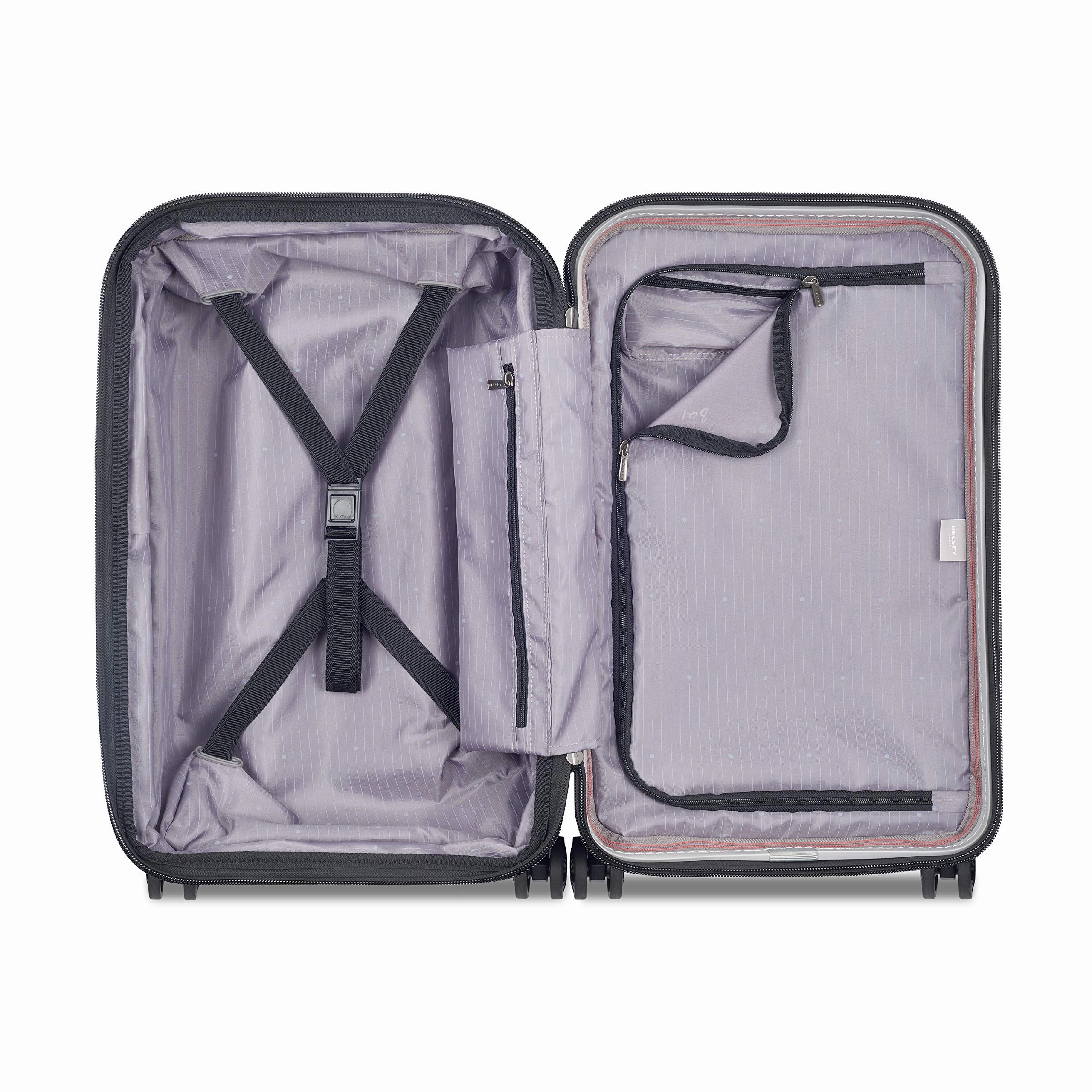 DELSEY Paris Securitime Carry On Expandable Luggage with Spinner Wheels