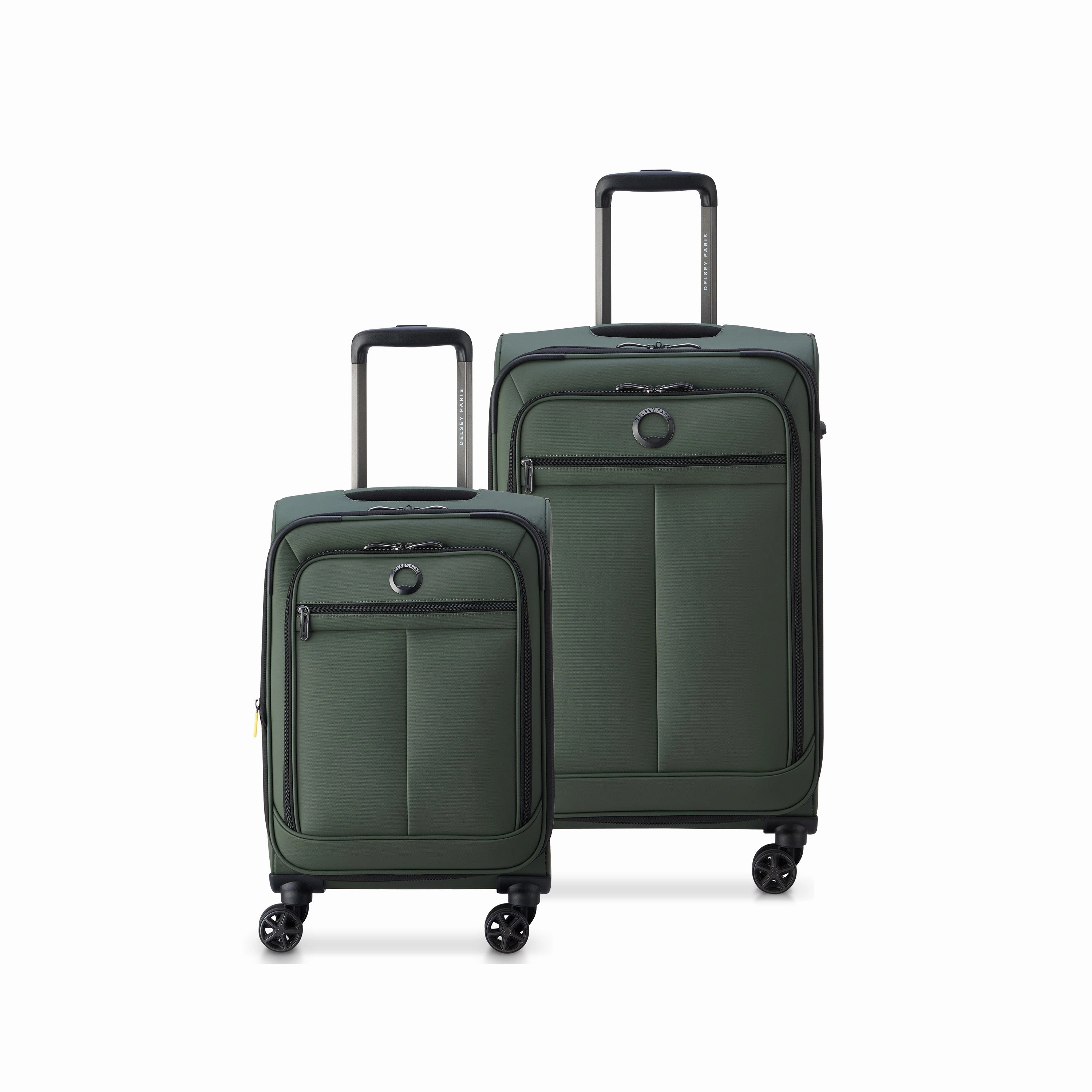 DELSEY Paris Sky Lite Softside Expandable Luggage with Spinner Wheels 2 piece set (19",24")