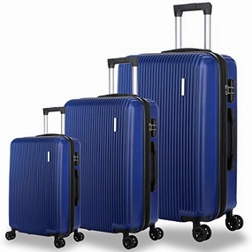 Dfavors3 Pieces Expandable Luggage Set Abc Hardside Spinner Set Lightweight Carry On Suitcase