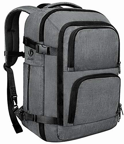 Dinictis 40L Carry on Flight Approved Travel Laptop Backpack for Men Wowen, Business Weekender Bag-Dark Grey