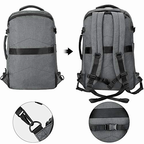 Dinictis 40L Carry on Flight Approved Travel Laptop Backpack for Men Wowen, Business Weekender Bag-Dark Grey