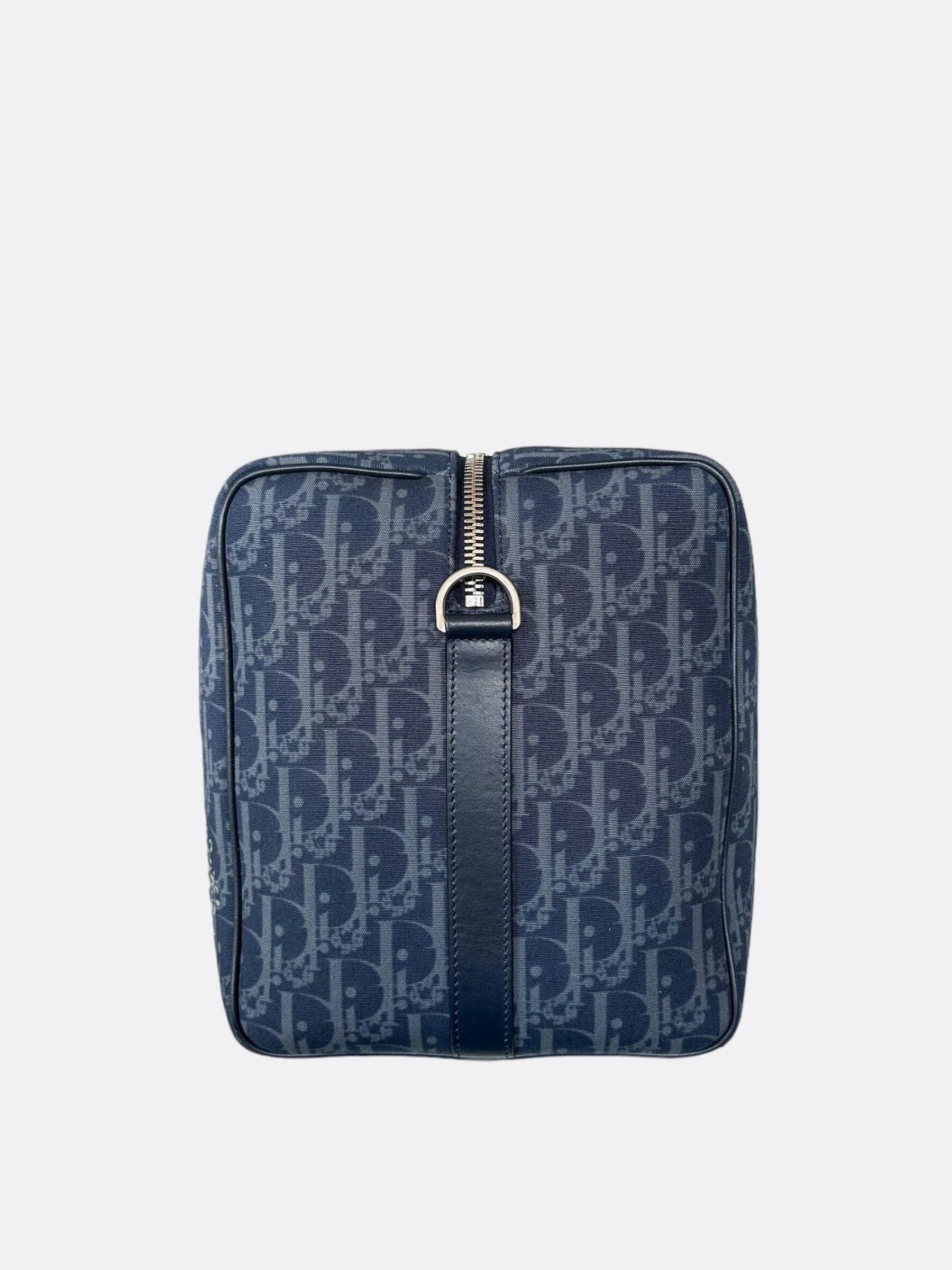 Dior Denim Tears Blue Cotton Wreath Oblique Lingot 50 Duffel Bag