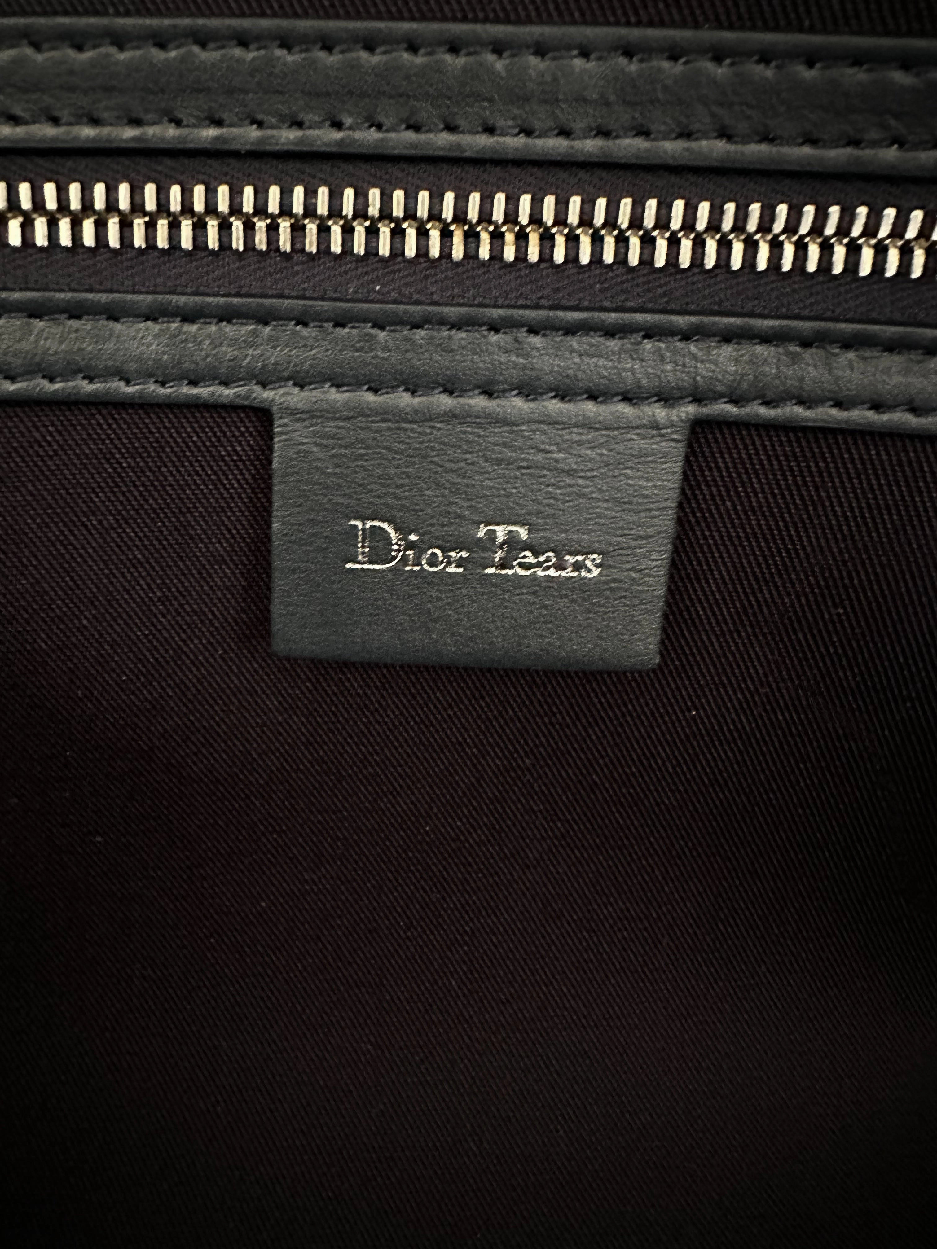 Dior Denim Tears Blue Cotton Wreath Oblique Lingot 50 Duffel Bag