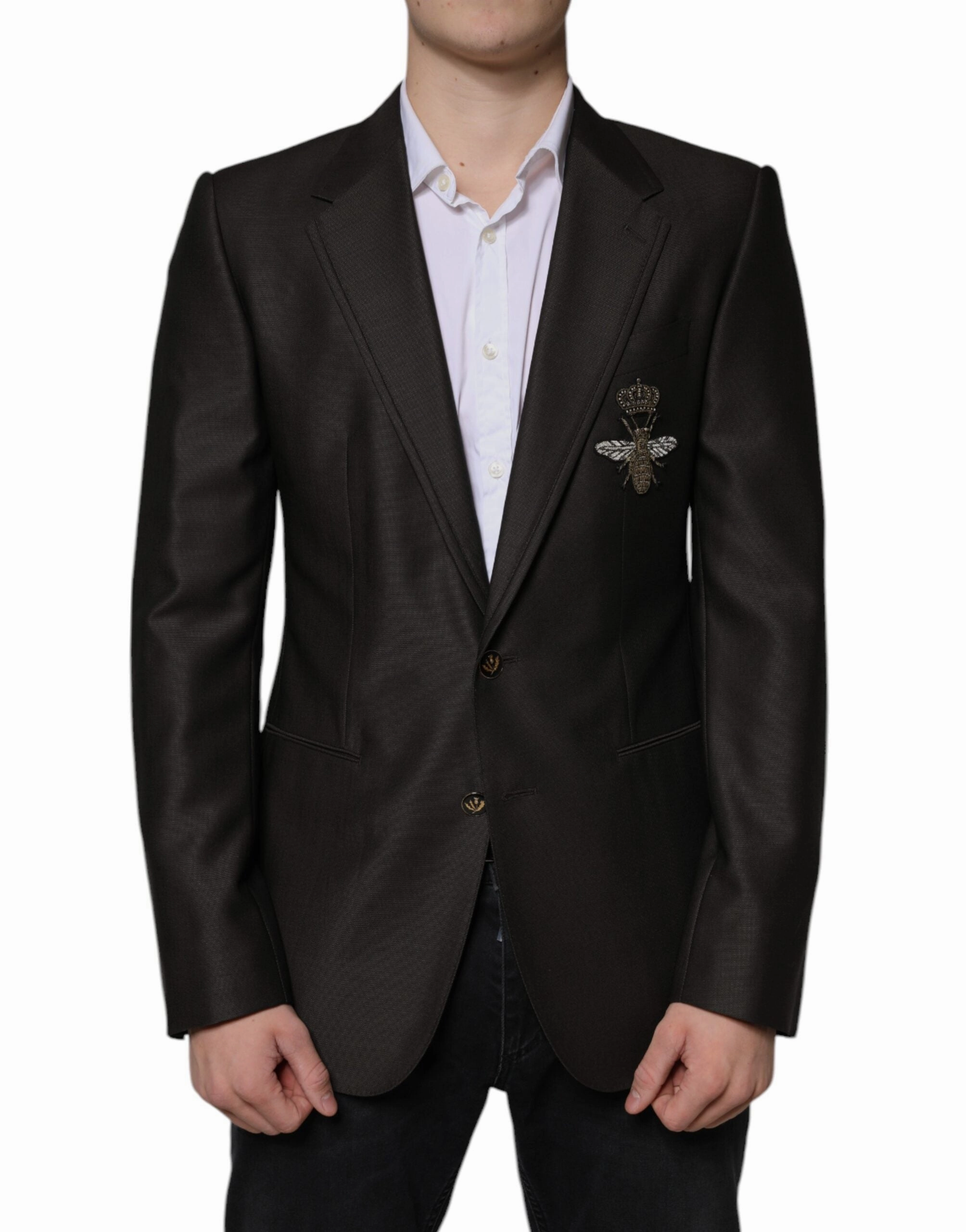 Dolce & Gabbana Blazer  Bee Wool Jacket Men's Coat
