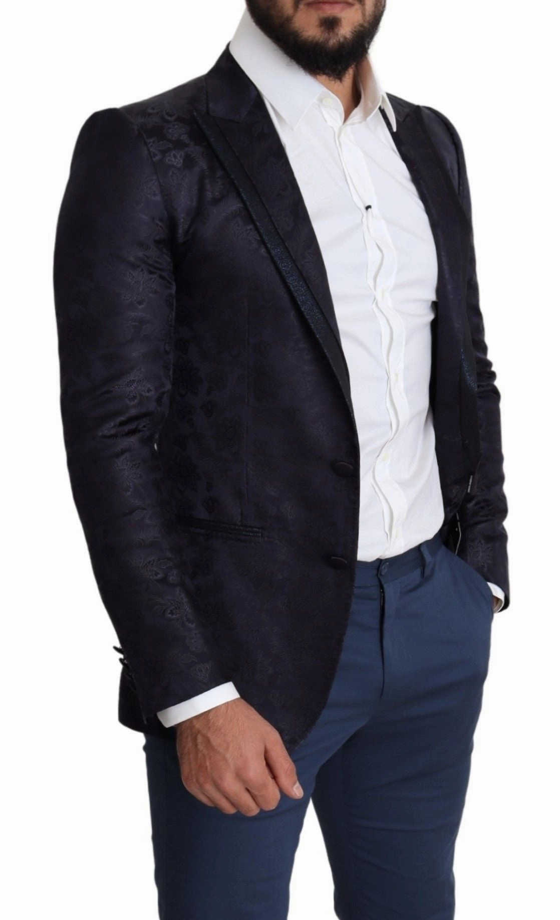 Dolce & Gabbana Elegant Silk Blend Martini Blazer in Men's