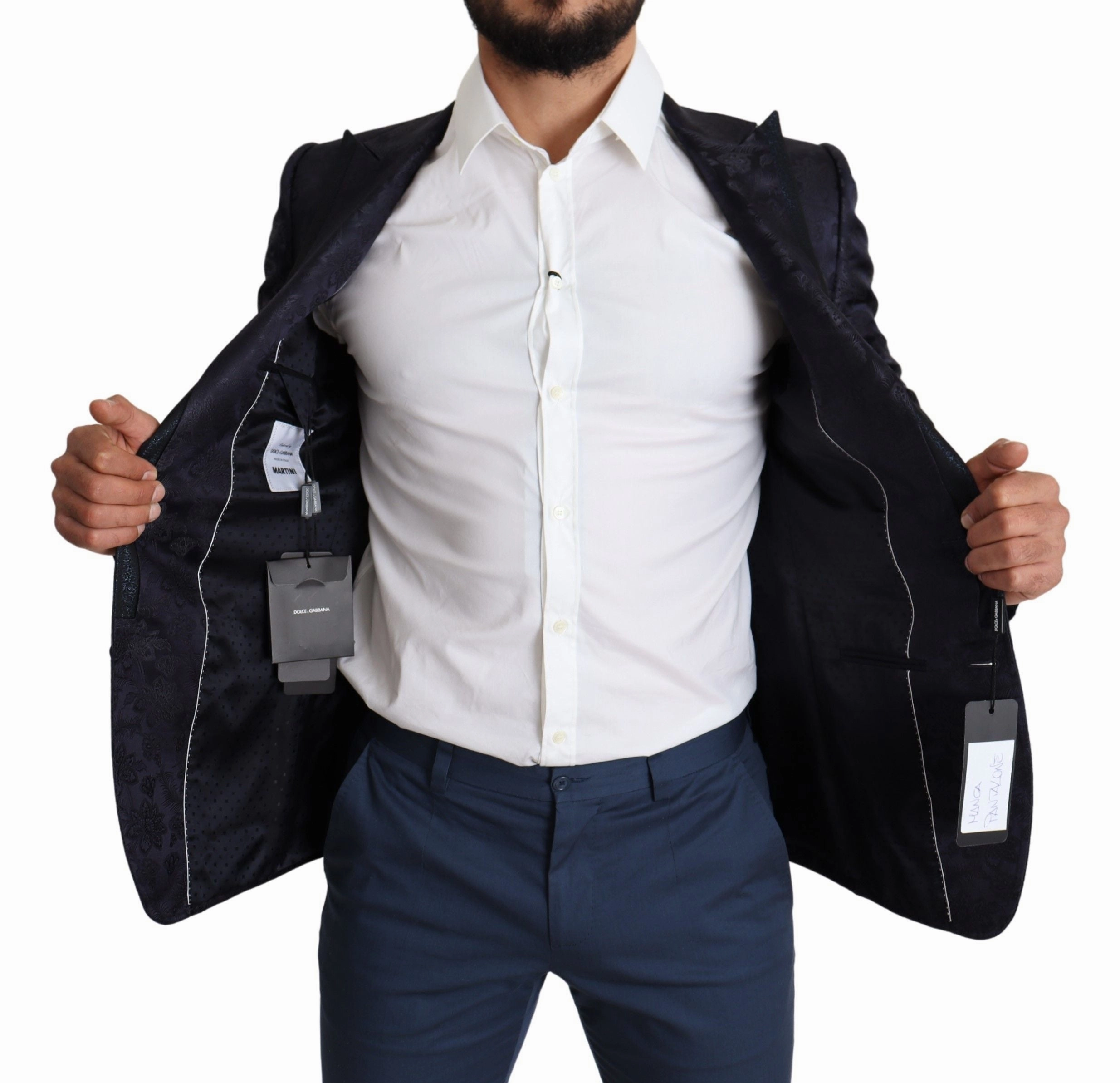 Dolce & Gabbana Elegant Silk Blend Martini Blazer in Men's