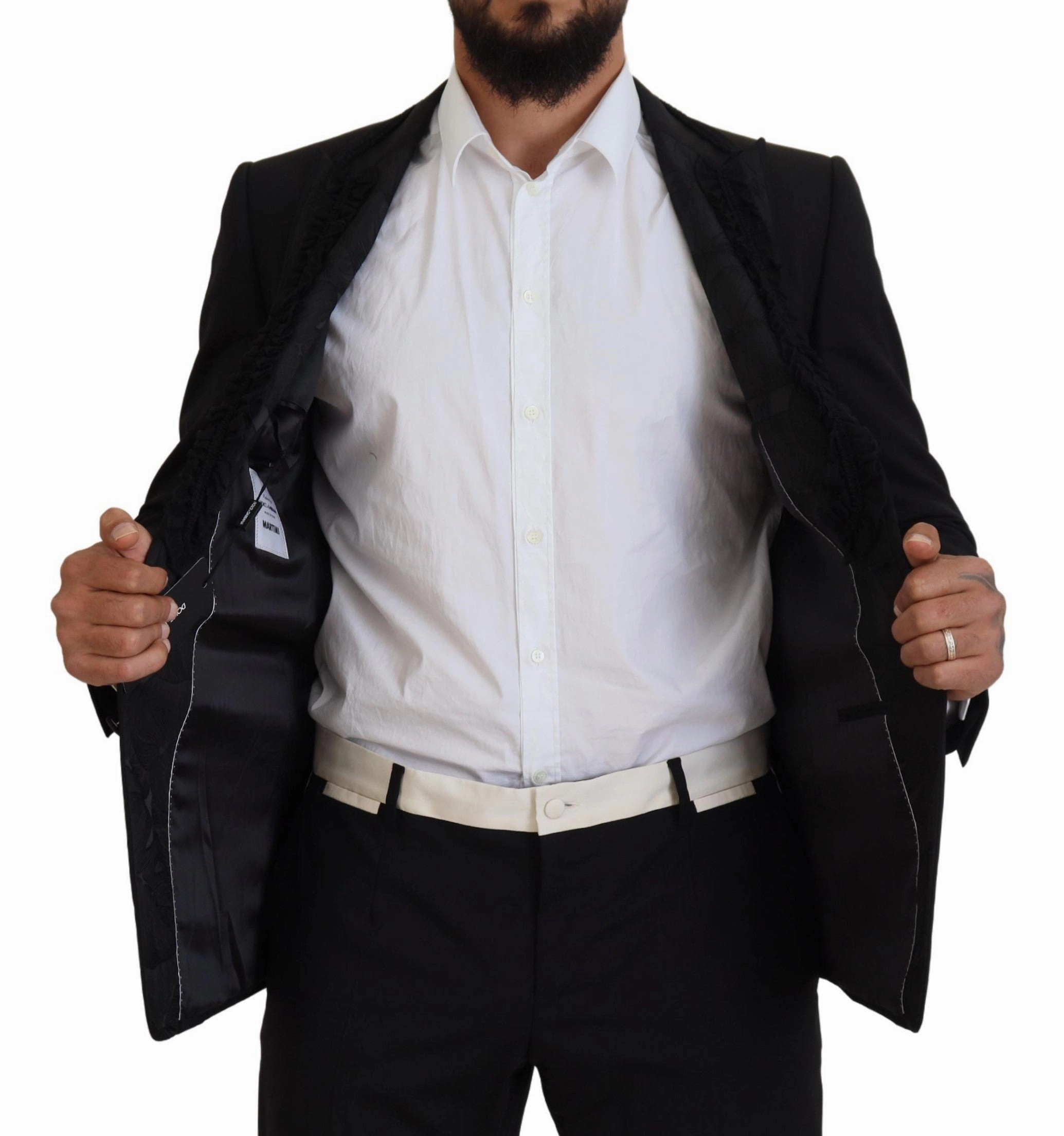 Dolce & Gabbana Elegant Silk-Lined Evening Men's Blazer