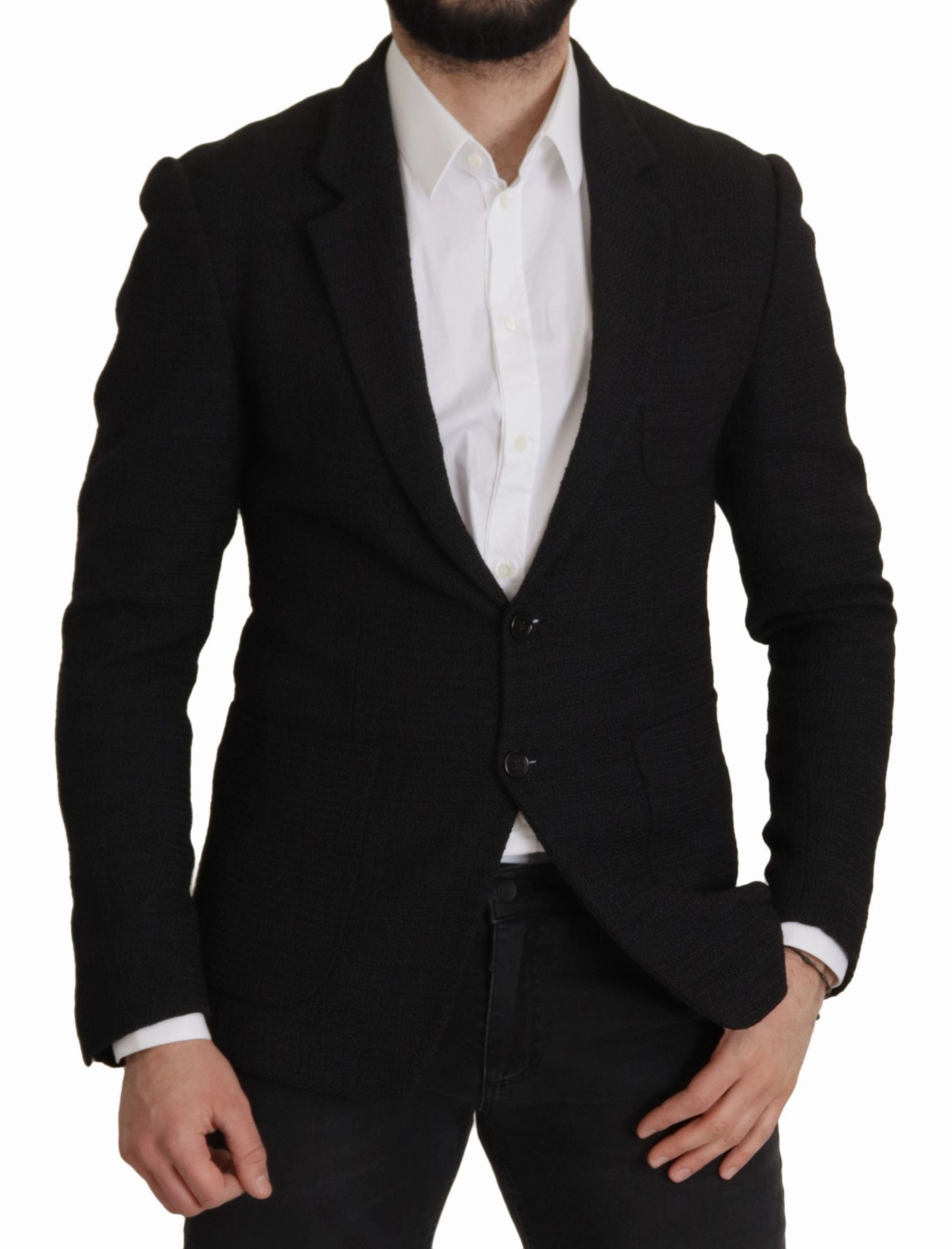 Dolce & Gabbana Elegant Single Breasted Wool Men's Blazer