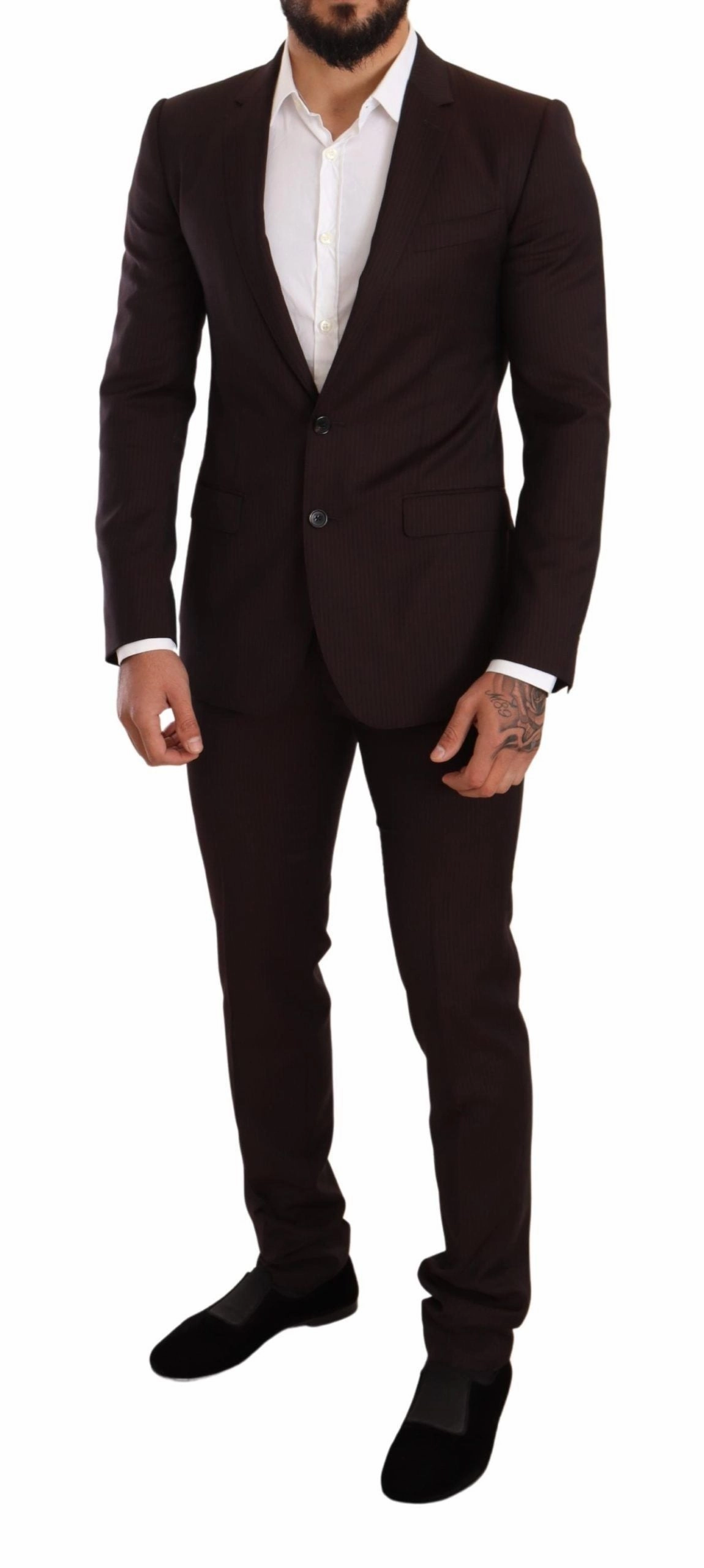 Dolce & Gabbana Elegant Striped Martini Men's Suit