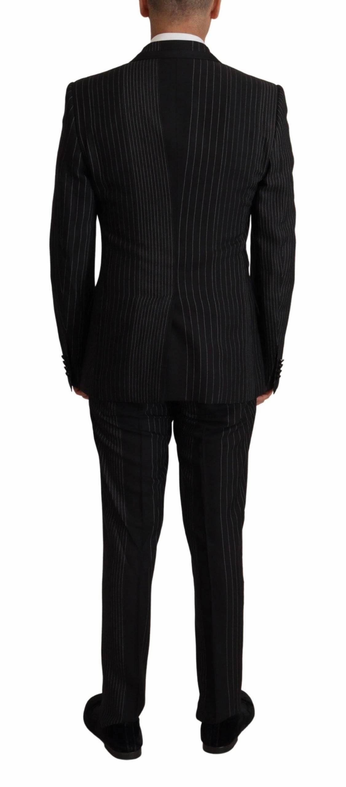 Dolce & Gabbana Elegant Striped Slim Fit Two-Piece Men's Suit