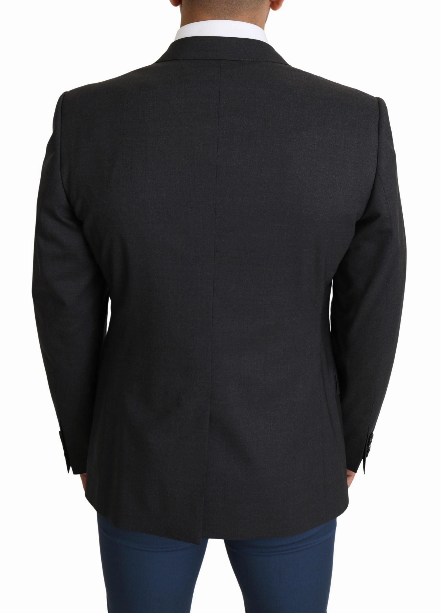 Dolce & Gabbana Elegant Wool Silk Blend Slim Fit Men's Blazer